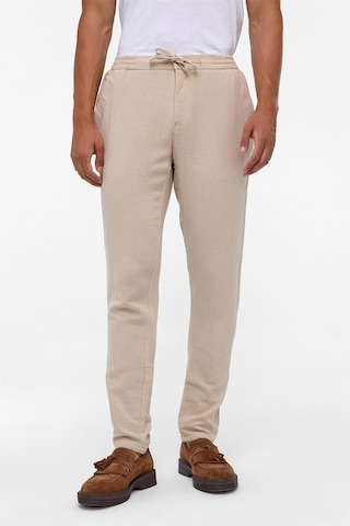 Süvari Bej Slim Düz Jogger Pantolon