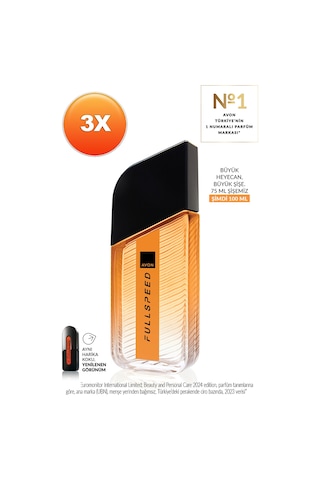 Avon Full Speed Erkek Parfüm EDT 3 x 100 ML