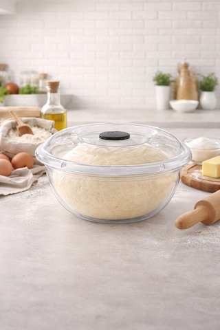 5 Litre Kapaklı Hamur Mayalama Leğeni Şeffaf Badya - Yoğurma Ve Saklama Kabı-kasesi Şeffaf 5 Litre Kapaklı Hamur Mayalama Leğeni Şeffaf Badya - Yoğurma Ve Saklama Kabı-kasesi Şeffaf