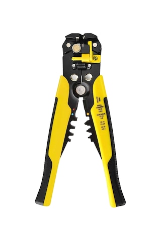 Neevoyu Elektrikçi Araçları: 8 İnç Çift Uçlu Otomatik Kablolu İzole Ve İzolsuz Terminal Pressleyen Tırpan 24-10awg Sarı