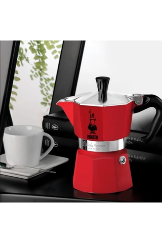 Bialetti Moka Express Kırmızı 6 Cup