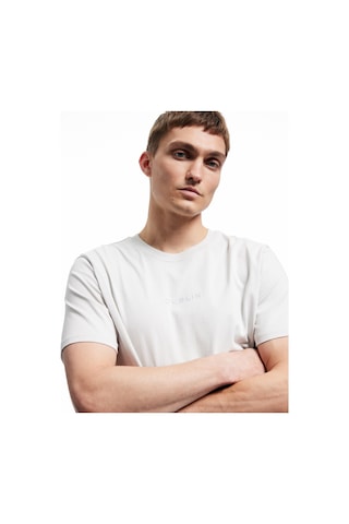 Koton Kısa Kollu Bisiklet Yaka Regular Fit Pamuklu Minimal Baskılı Tişört Gri 6wam10049hk Gri