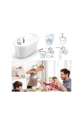Purepro I Su Arıtma Sürahisi Filtresi 6 Adet Filtre I Jugg Ve Brita Maxtra + Pro İle Uyumlu