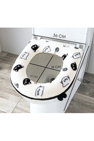 Shalabelle Tuvalet İçin Yumuşak Oturma Kılıfı 310585373 Beyaz