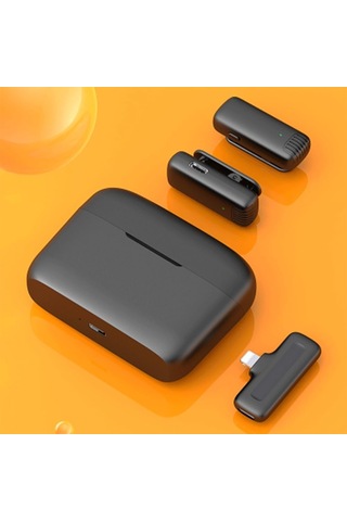 Mini Kablosuz Yaka Mikrofonları Tak Ve Çalıştır Gürültü Azaltma