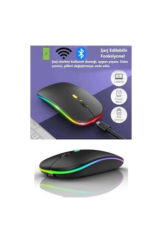 Raynox Rx-m208 Kablosuz Bluetooth Ve Usb Mouse - Siyah 001