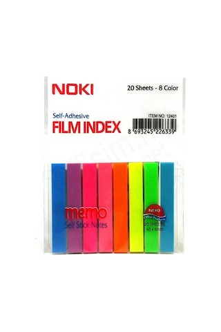 Noki 12401 Memo Film İndex İşaret Bantı 8 Renk