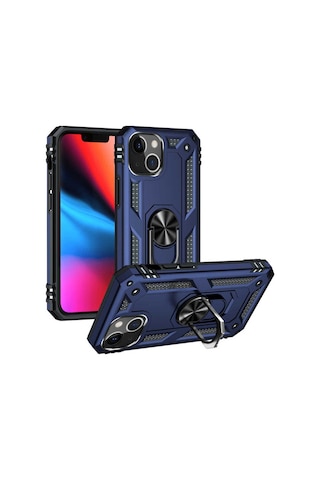 Apple Uyumlu iPhone 13 Mini Kılıf Zore Vega Kapak Mavi