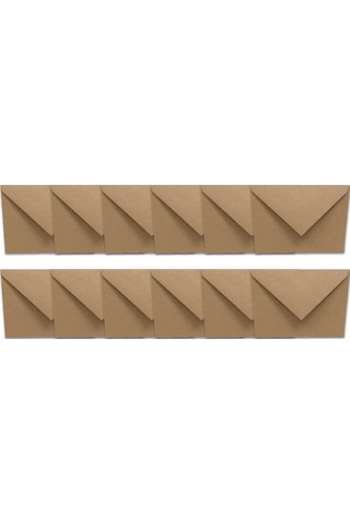 İstisna 12 Adet Mektup Zarfı 13x18 CM 100gr. Kraft