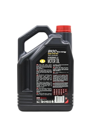 Motul 8100 Eco-Nergy 0W-30 Tam Sentetik Motor Yağı 2 x 5 L