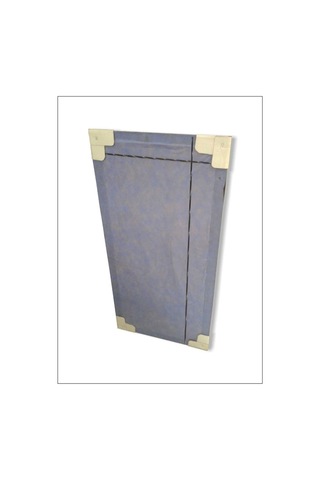 110X55Cm Ahşap Çerçeveli Yaldızlı Kahverengi Cam Boy Aynası Ahşap