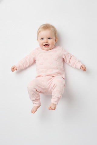 Tiffany Baby & Kids Puffy Cloudy Tasarımlı Pijama Takımı Pembe Tiffany Baby & Kids Puffy Cloudy Tasarımlı Pijama Takımı Pembe