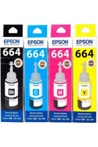 Epson Mürekkep T664 T6641-6642-6643-6644 4 Renk Set
