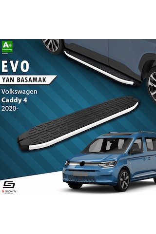 S-dizayn Vw Caddy 4 Evo Aluminyum Yan Basamak 193 Cm 2020 Üzeri