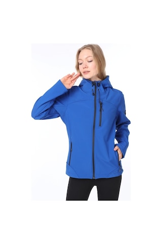 Ghassy Co.Kadın Su Rüzgar Geçirmez Softshell Mavi Spor Mont 500518795
