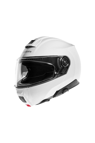 Schuberth C5 Glossy Whıte Çene Açılır Motosiklet Kaskı Siyah