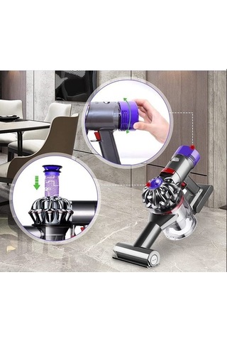 Dyson V7 - V8 Uyumlu Süpürge Filtre Seti