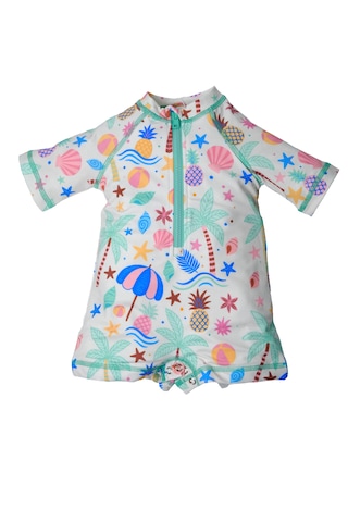 Soleda Uv Korumalı Upf 50+ Bebek Çocuk Tulum Mayo Beach Fun Çok Renkli
