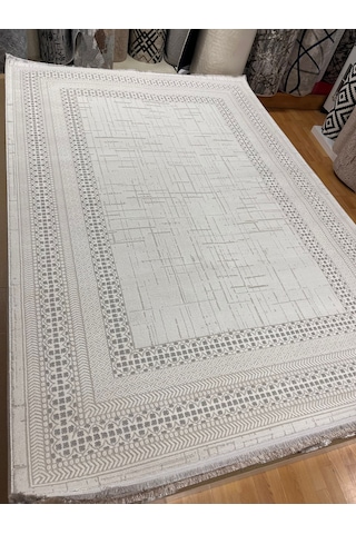Bertuğ Halı Ada Serisi 06 Salon Oturma Odası Halısı 200x290 6m2 Gri -Krem