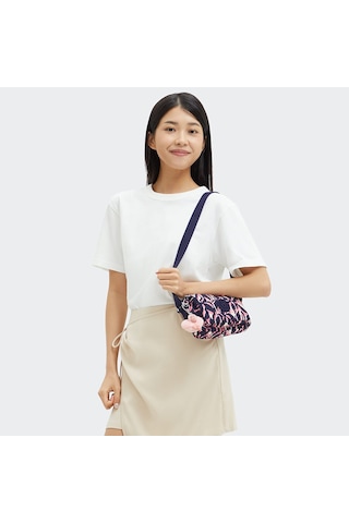 Kipling Kıplıng Abanu Küçük Boy Omuz Çantası Desenli Palm Mood Desenli Çok Renkli
