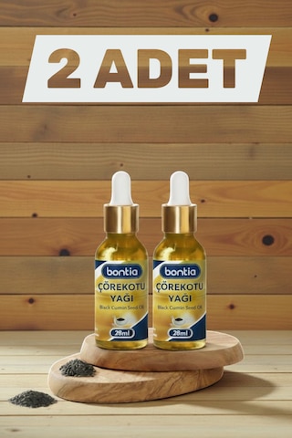 Çörekotu Yağı 2x20 Ml %100 Saf Soğuk Sıkım  Yüksek Timokinon 40 ML