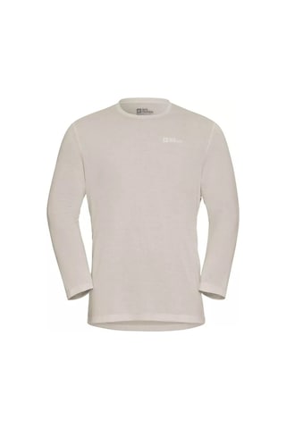 Jack Wolfskın Jack Wolfskin Vonaksesuar Ls Erkek Bej Tişört A0056 Kemik