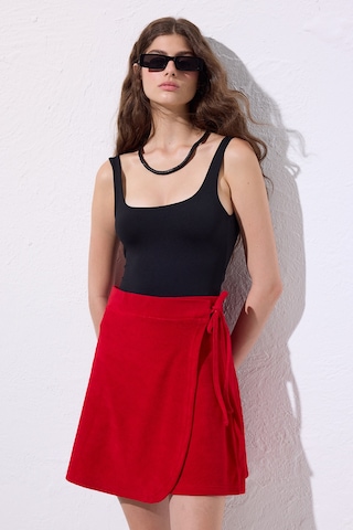 Havlu Pareo Etek Kırmızı Kırmızı