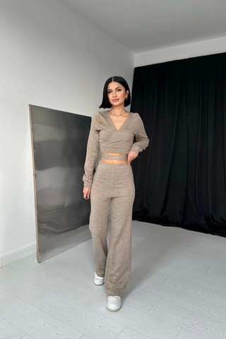 Defymoda Bej Triko Takım Bej