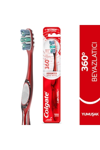Colgate 360 Gelişmiş Optik Beyaz Yumuşak Beyazlatıcı Diş Fırçası