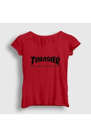 Noıssey Kadın Kırmızı Logo V5 Thrasher T-shirt 279228tt