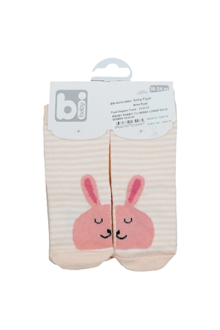 Bibaby Rabbit 2'li Bebek Çorap 68216 Somon
