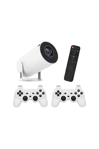 4k Wireless Çift Kollu Kumandalı Oyun Projeksiyonu Retro Video Oyunu Yeni Nesil - Lisinya