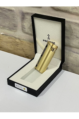 Promise Marka Sarı Gold Renk Gaz Göstergeli Gazlı Kişiye Özel Çak