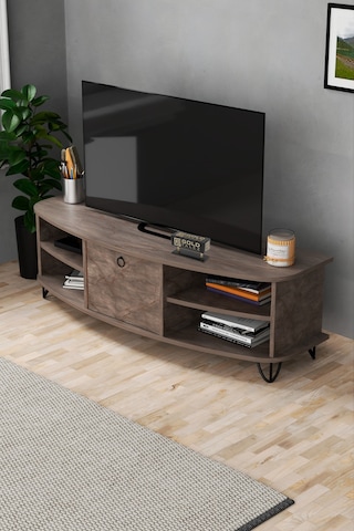 Tv Sehpası Tv Ünitesi Saraylı Atlantik Çam - Antrasit 5061 Çok Renkli