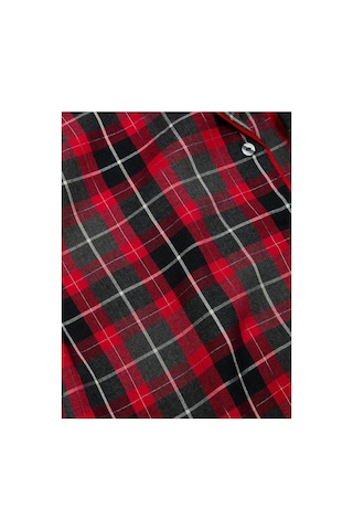 Victoria's Secret Flannel Uzun Pijama Takımı Kırmızı