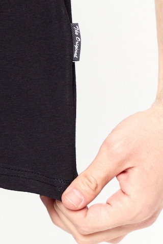 MMetalic Erkek Pamuklu Kısa Kollu V Yaka T-Shirt (501126077) Siyah