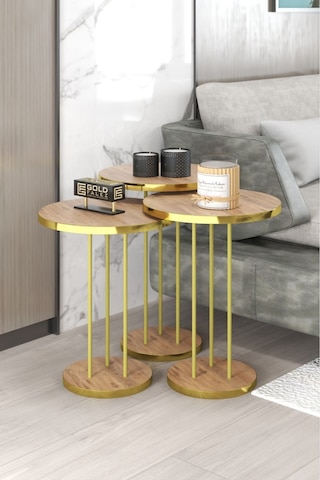 En-cag Gold Terra Zigon Ceviz Kahverengi 3'lü Bss
