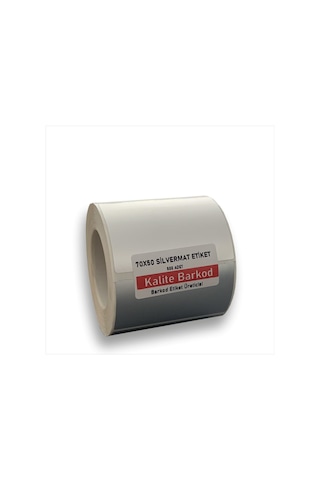70x50 Silvermat Etiket | Rulo Demirbaş Etiketi 70x50 Silvermat Etiket | Rulo Demirbaş Etiketi