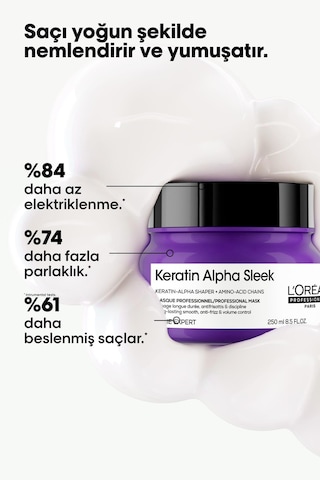 Keratin Alpha Sleek Maske 250 Ml