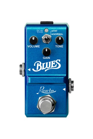 Ruicoo Rowin Ln-321 Mavi Zink Alaşımlı Gitar Pedalı - Blues Stili Analog Overdrive Efekti