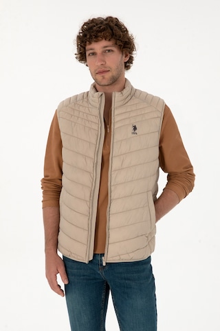 U.s. Polo Assn. Erkek Koyu Bej Yelek Dokuma 50312012-vr088 Koyu Bej