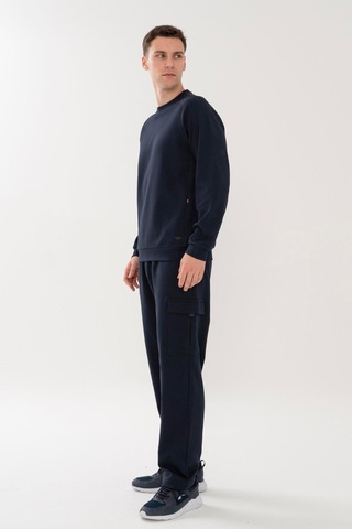 Maraton Regular Erkek Bisiklet Yaka Lacivert- Sweatshirt Lacivert-