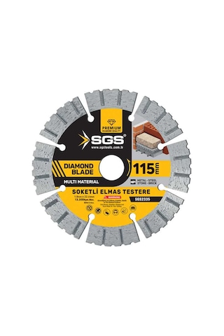Sgs2335 - 115mm Soketli Elmas Testere Multi Material Beton Taş Tuğla Metal Kesici