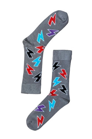 The Socks Company 3'lü Desenli Erkek Çorap Set Çok Renkli