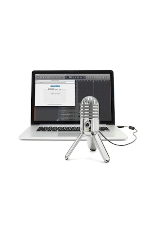 Meteor Mic Usb Mikrofon, Taşınabilir Stüdyo Kondansatör Mikrofonu, Chrome