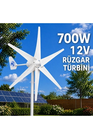 700w Rüzgar Türbini 12v+şarj Kontrol Cihazı