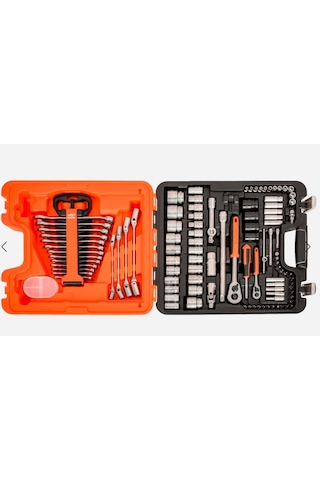 Bahco Lokma takım seti 1/4”, 1/2'' + kombine anahtar 106 parça