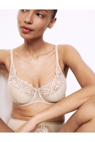 Marks & Spencer Amelia Dantelli Balenli Full Cup Sütyen T33002306 Bej