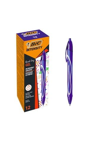 Bic Gelocity Hizli Kuruyan Jel Kalem 12'Li Kutu Mavi
