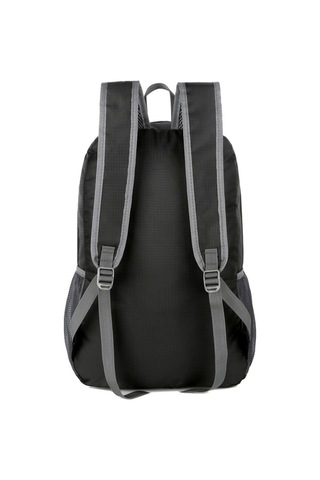 Willowhaven Hafif Su Geçirmez Katlanabilir Sırt Çantası - Kamp Seyahat İçin Siyah Siyah